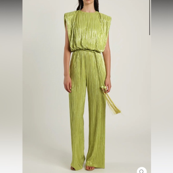 Sabina Musayev Nectar Pleated Sleeveless Formal Jumpsuit - Size XS - Reemoly - Picture 1 of 12